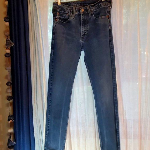 Rare LEVI'S 510 JEANS Skinny Fit 32" W x 32" L with Rare Blank Red Tab A… - Picture 8 of 16